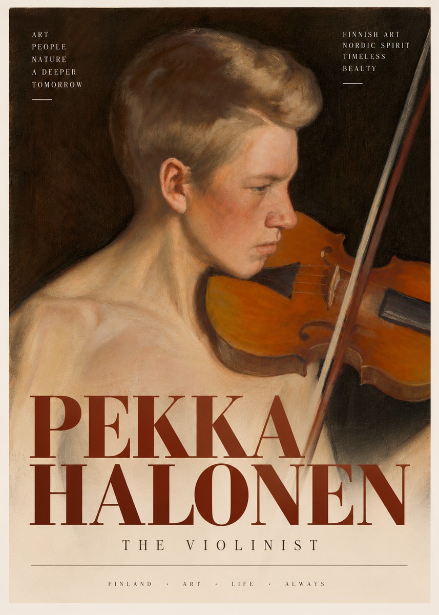 Pekka Halonen The Violinist No4 - Affiche