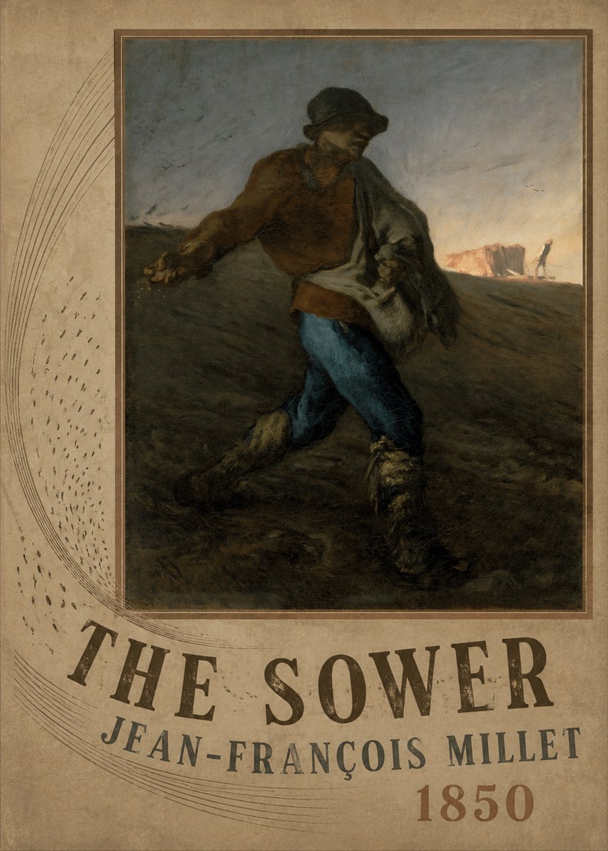 Jean-François Millet The Sower II No2 - Affiche