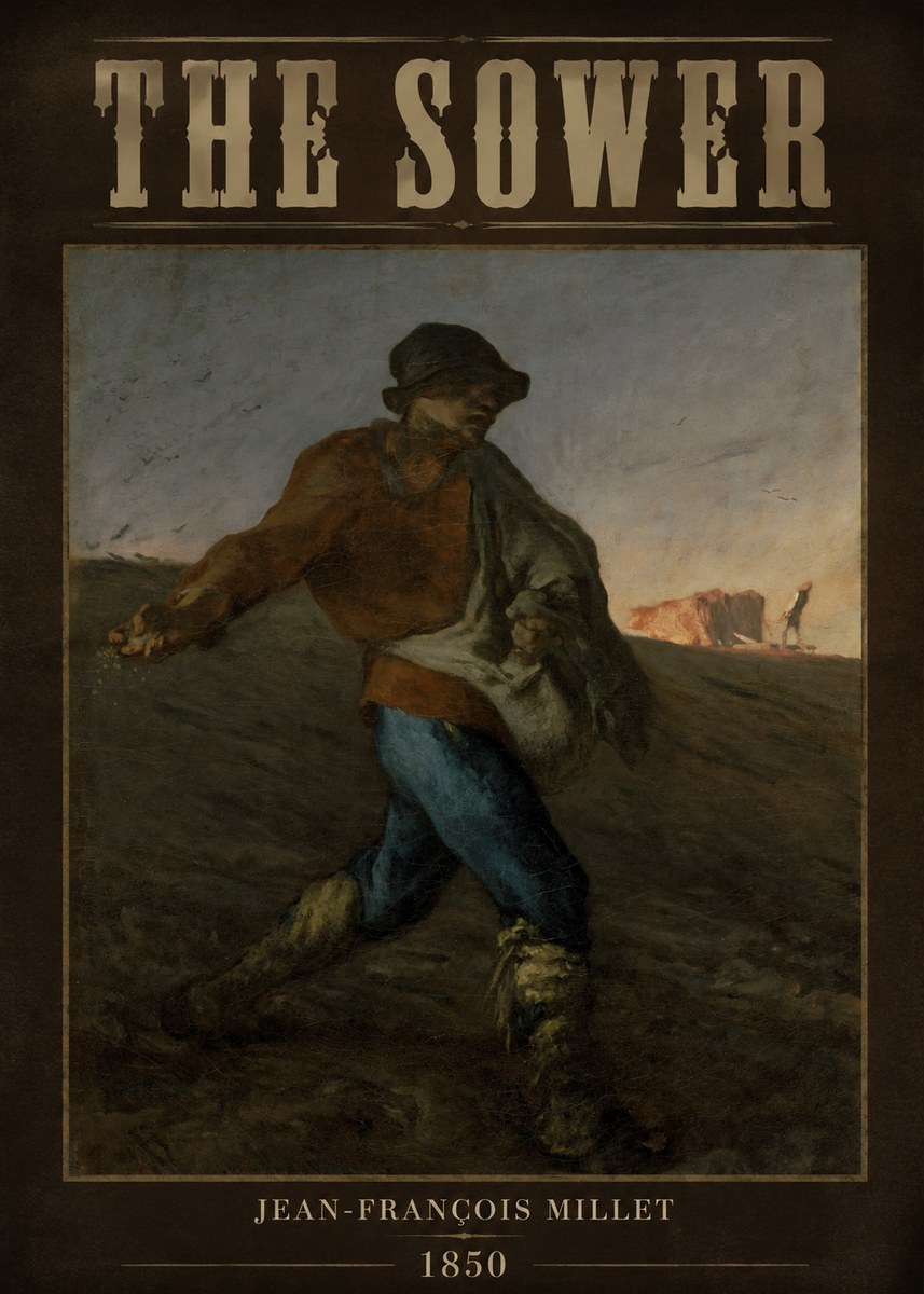 Jean-François Millet The Sower II No3 - Affiche