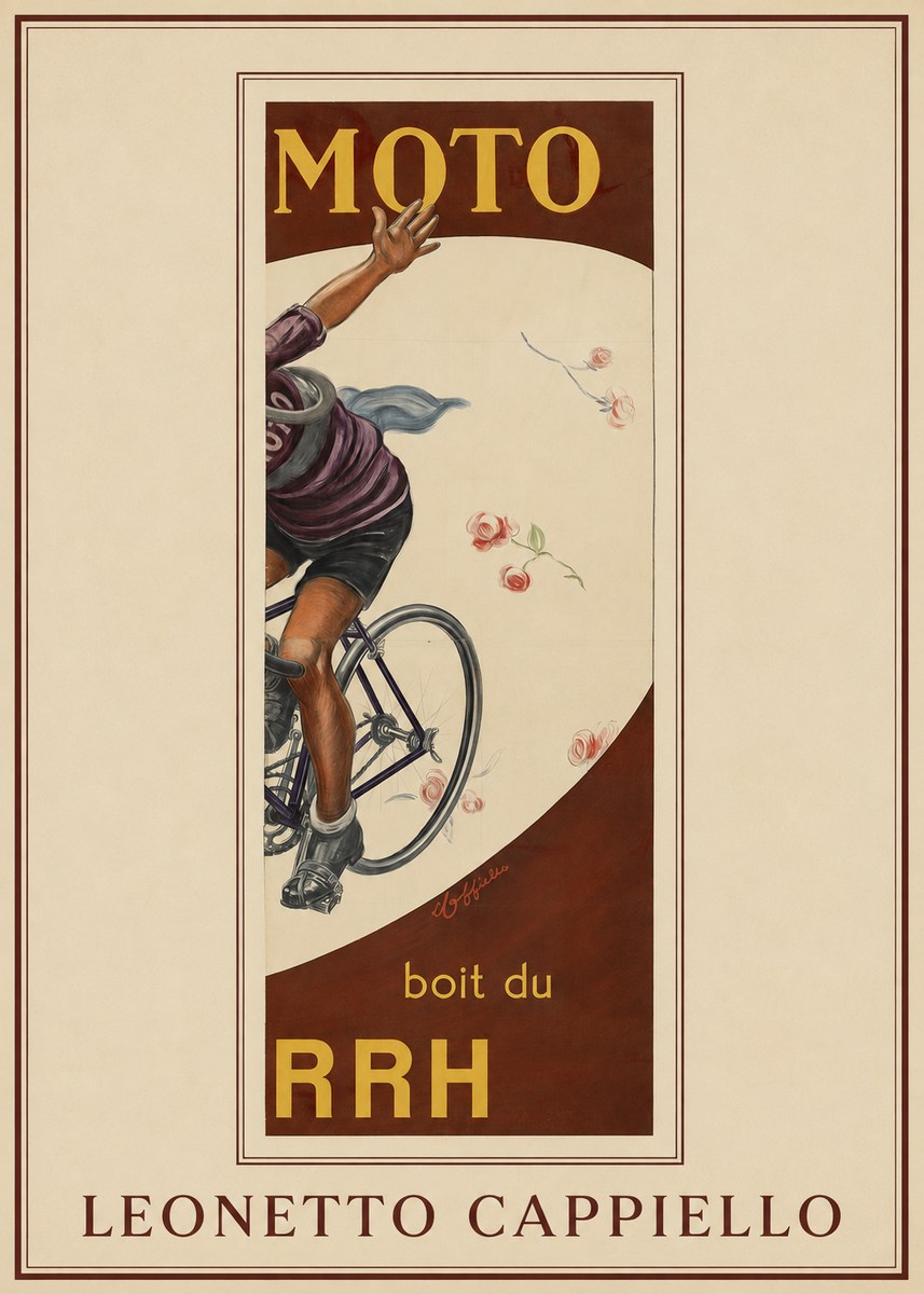 Leonetto Cappiello Moto Rrh No1 - Affiche