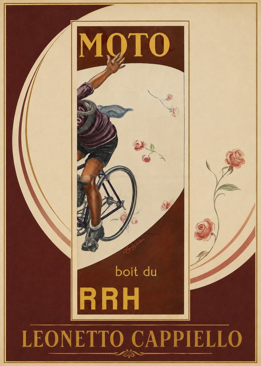 Leonetto Cappiello Moto Rrh No2 - Affiche