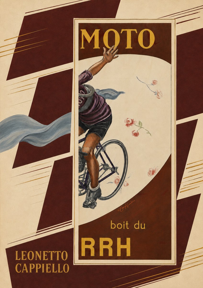 Leonetto Cappiello Moto Rrh No6 - Affiche