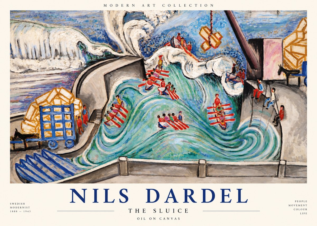 Nils Dardel The Sluice No1 - Affiche