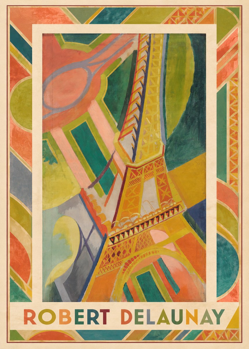 Robert Delaunay The Eiffel Tower No3 - Affiche