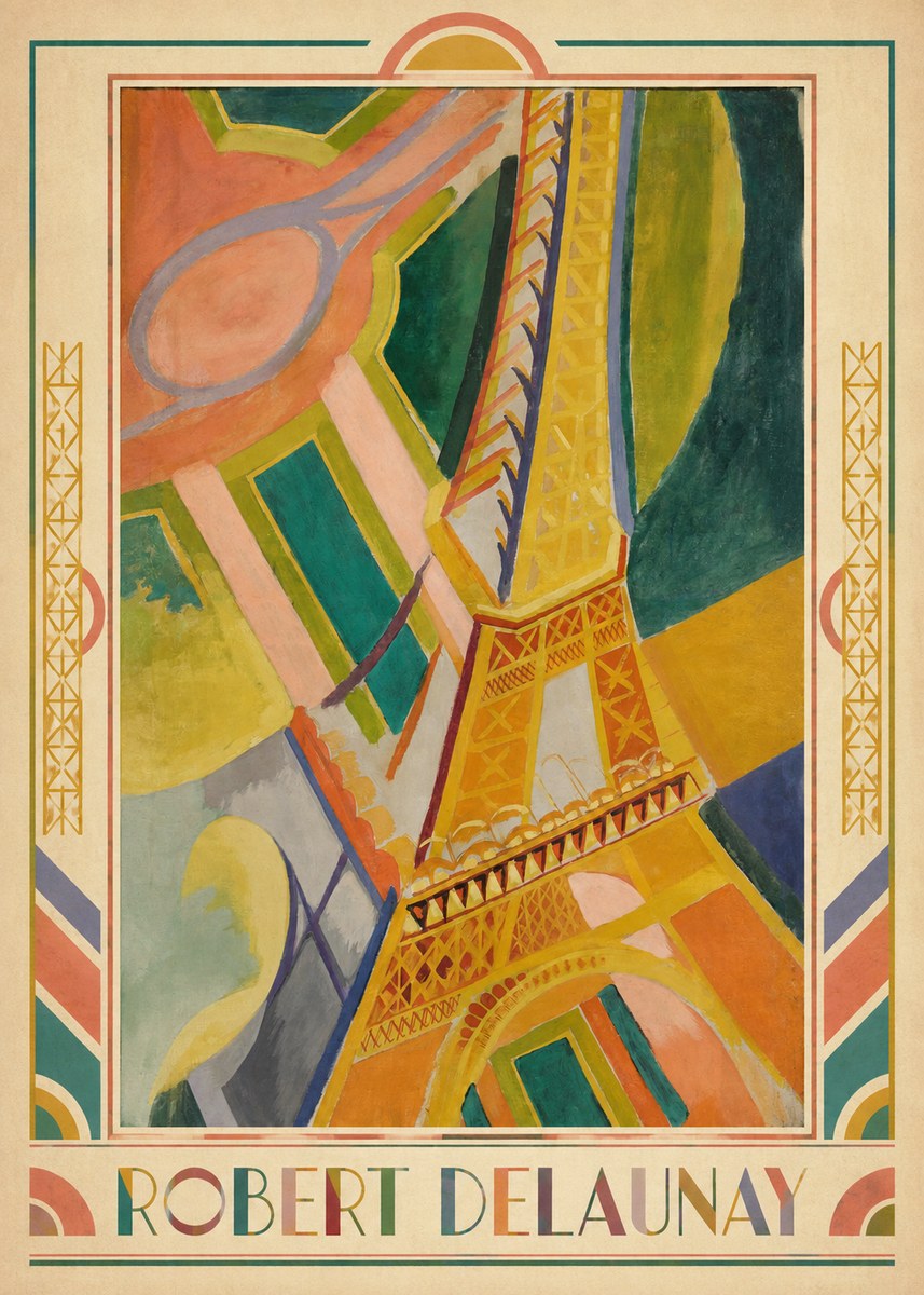 Robert Delaunay The Eiffel Tower No6 - Affiche
