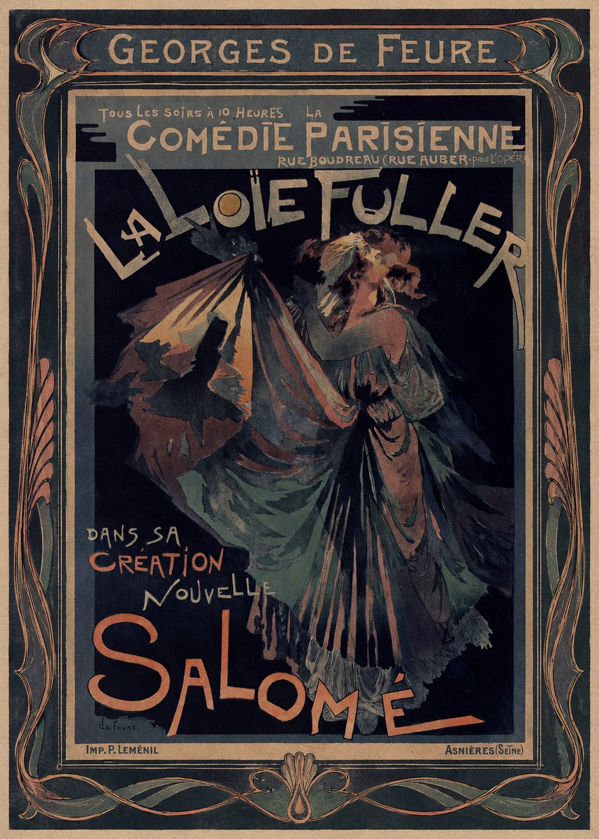 Georges de Feure La Loïe Fuller - Salomé III No1 - Affiche