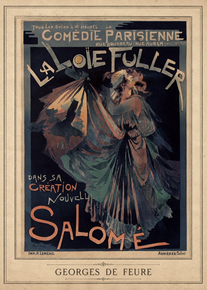 Georges de Feure La Loïe Fuller - Salomé III No3 - Affiche