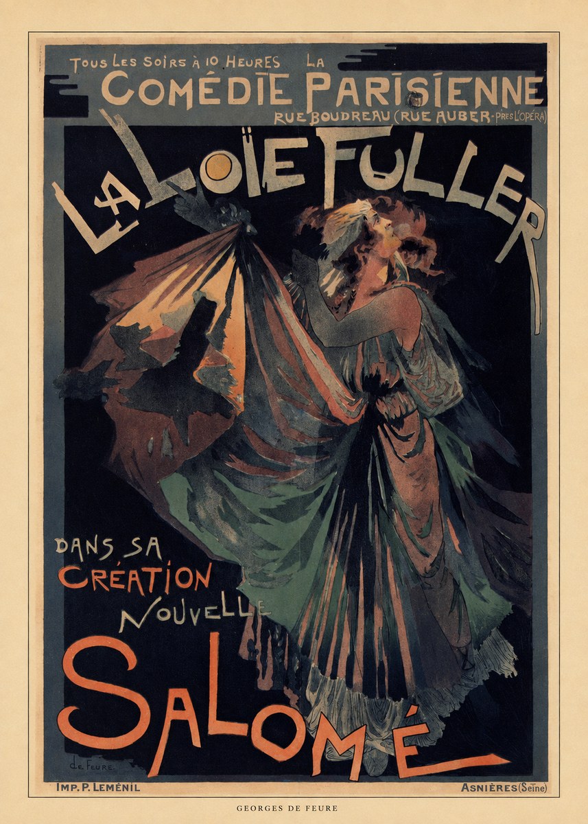 Georges de Feure La Loïe Fuller - Salomé III No6 - Affiche