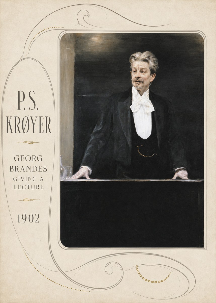 P.S. Krøyer Georg Brandes Giving a Lecture No4 - Affiche