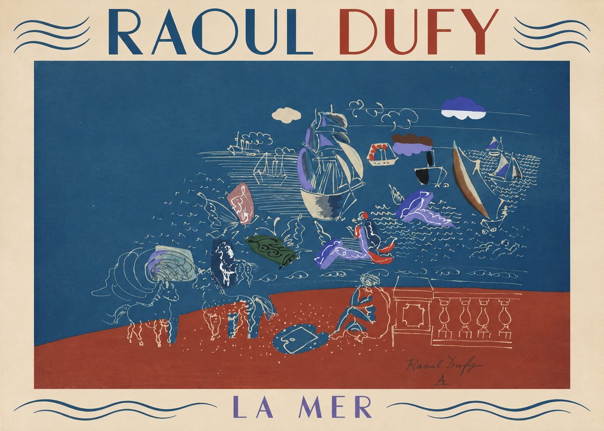 Raoul Dufy La Mer No1 - Affiche