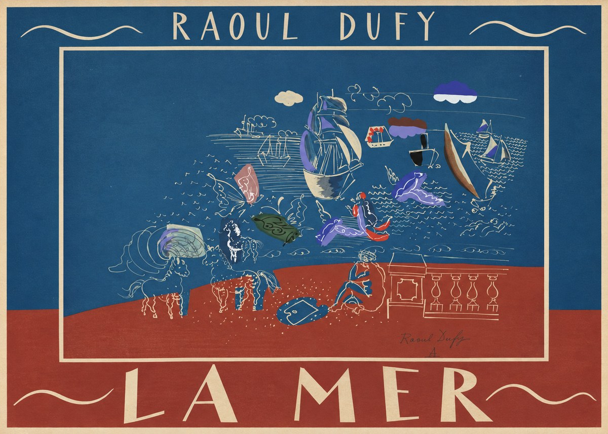 Raoul Dufy La Mer No3 - Affiche