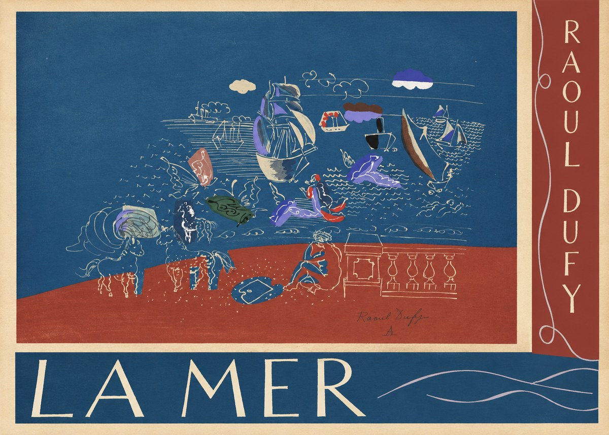 Raoul Dufy La Mer No5 - Affiche