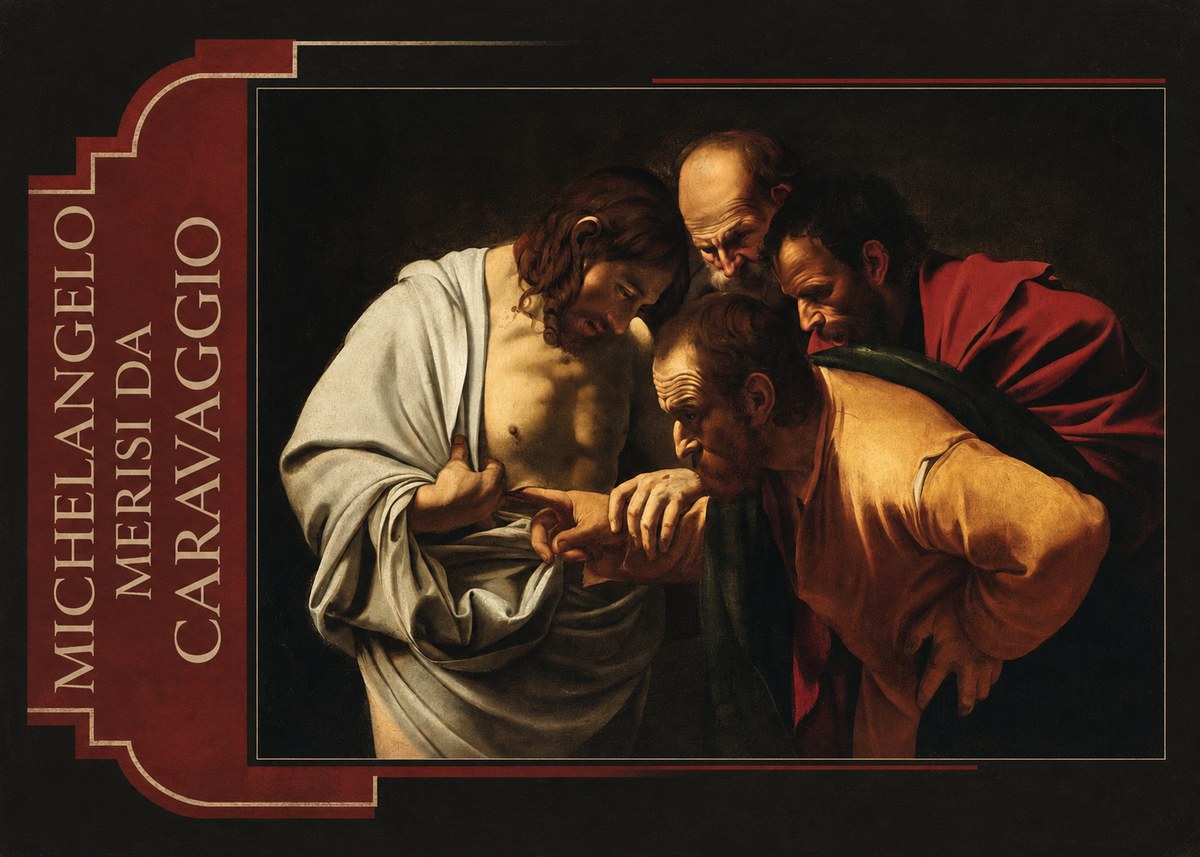 Michelangelo Merisi da Caravaggio The Incredulity of Saint Thomas IV No2 - Affiche