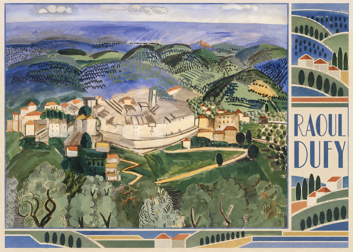 Raoul Dufy Vue De Vence No5 - Affiche
