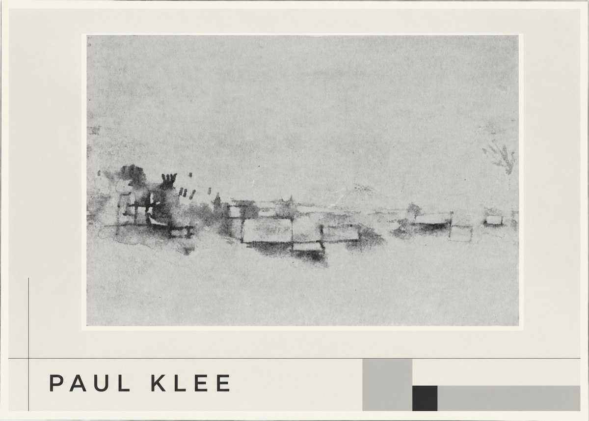Paul Klee View of the Valley No1 - Affiche
