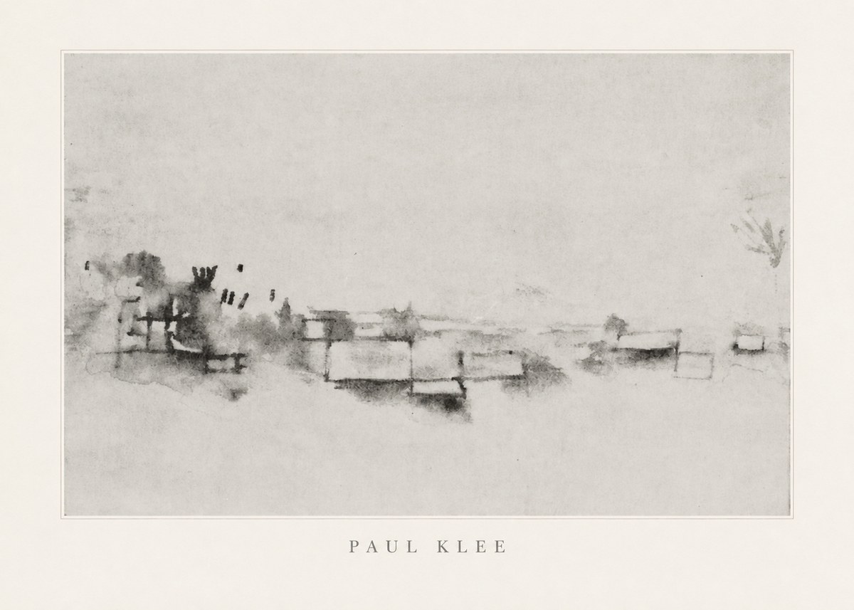 Paul Klee View of the Valley No4 - Affiche
