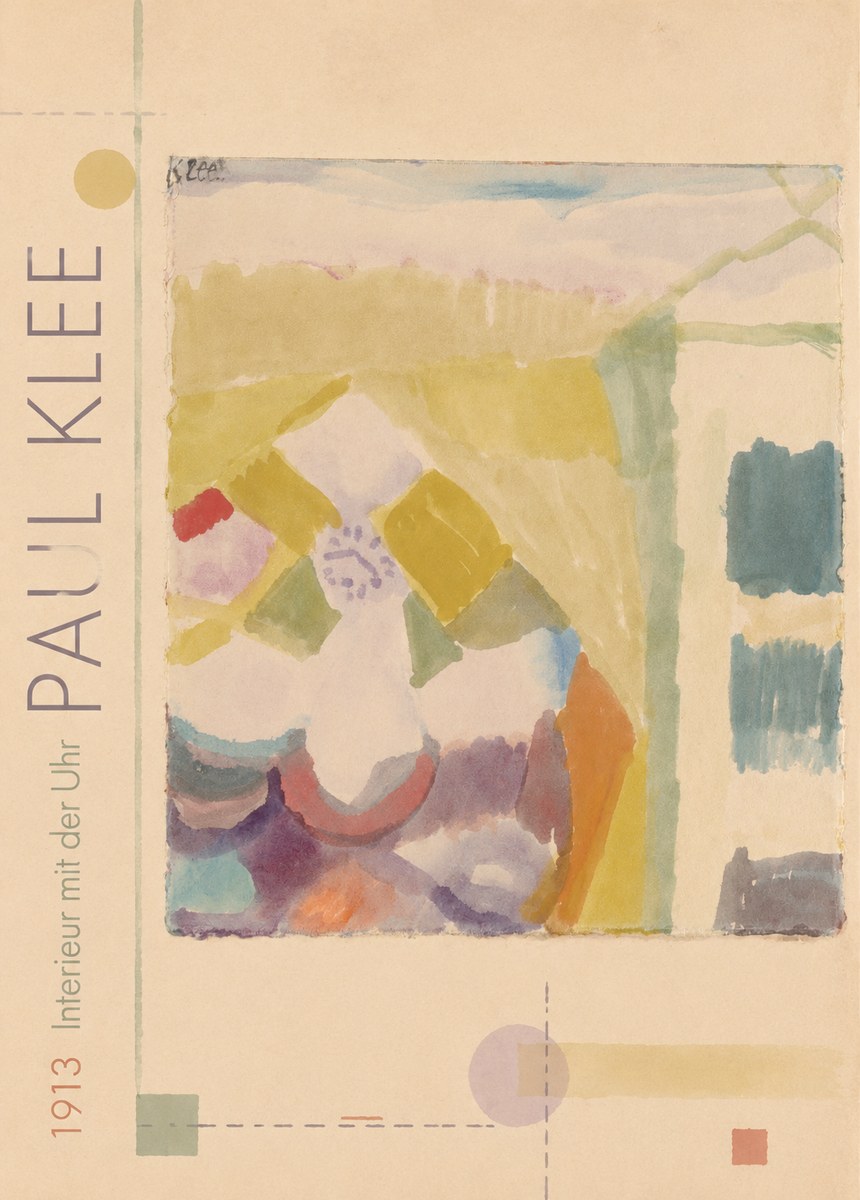 Paul Klee Interieur Mit Der Uhr I No2 - Affiche