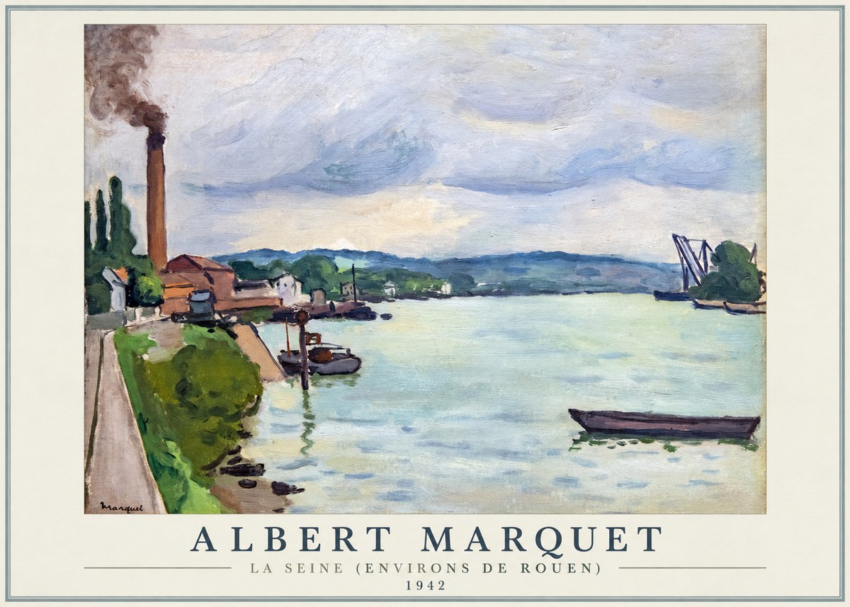 Albert Marquet La Seine (Environs De Rouen) No1 - Affiche