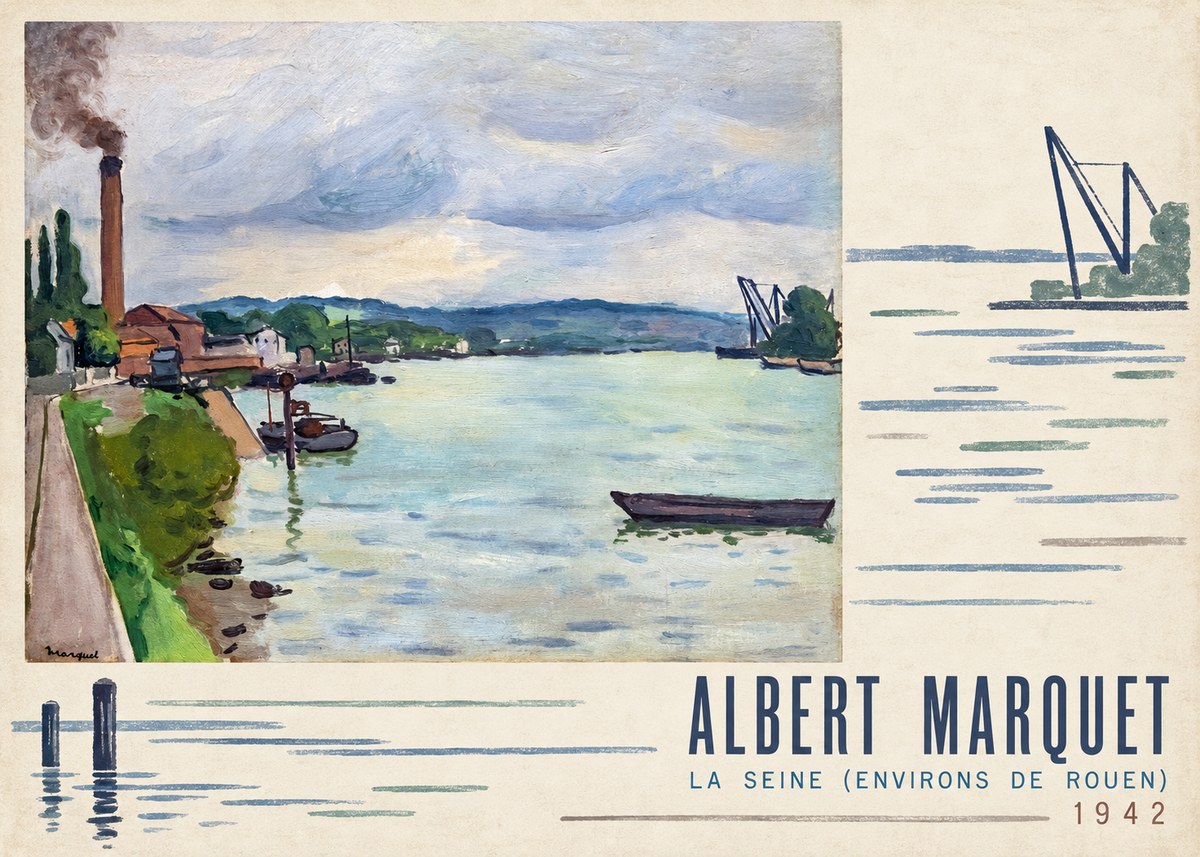 Albert Marquet La Seine (Environs De Rouen) No4 - Affiche