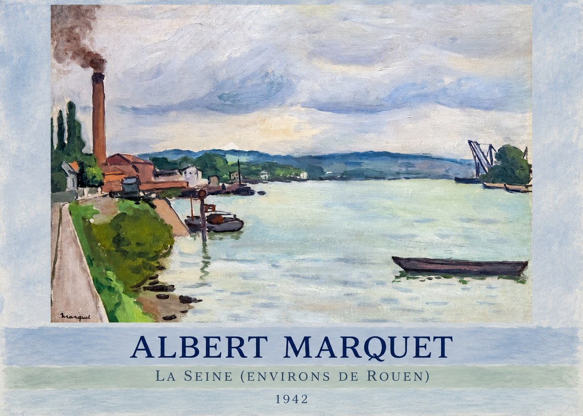 Albert Marquet La Seine (Environs De Rouen) No5 - Affiche