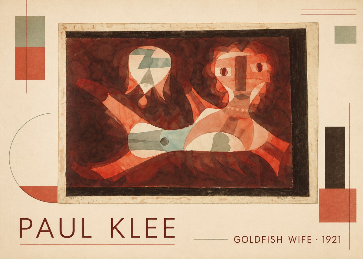 Paul Klee Goldfish Wife No1 - Affiche