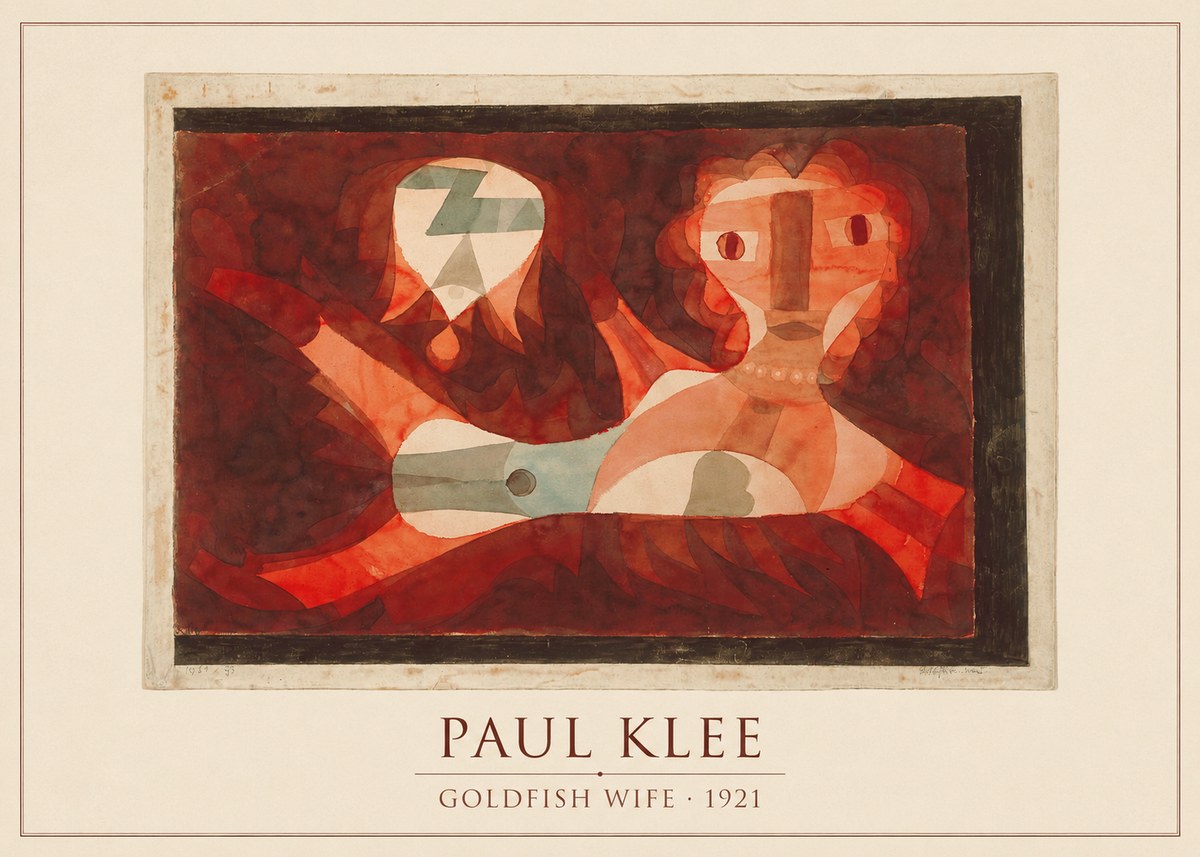 Paul Klee Goldfish Wife No5 - Affiche