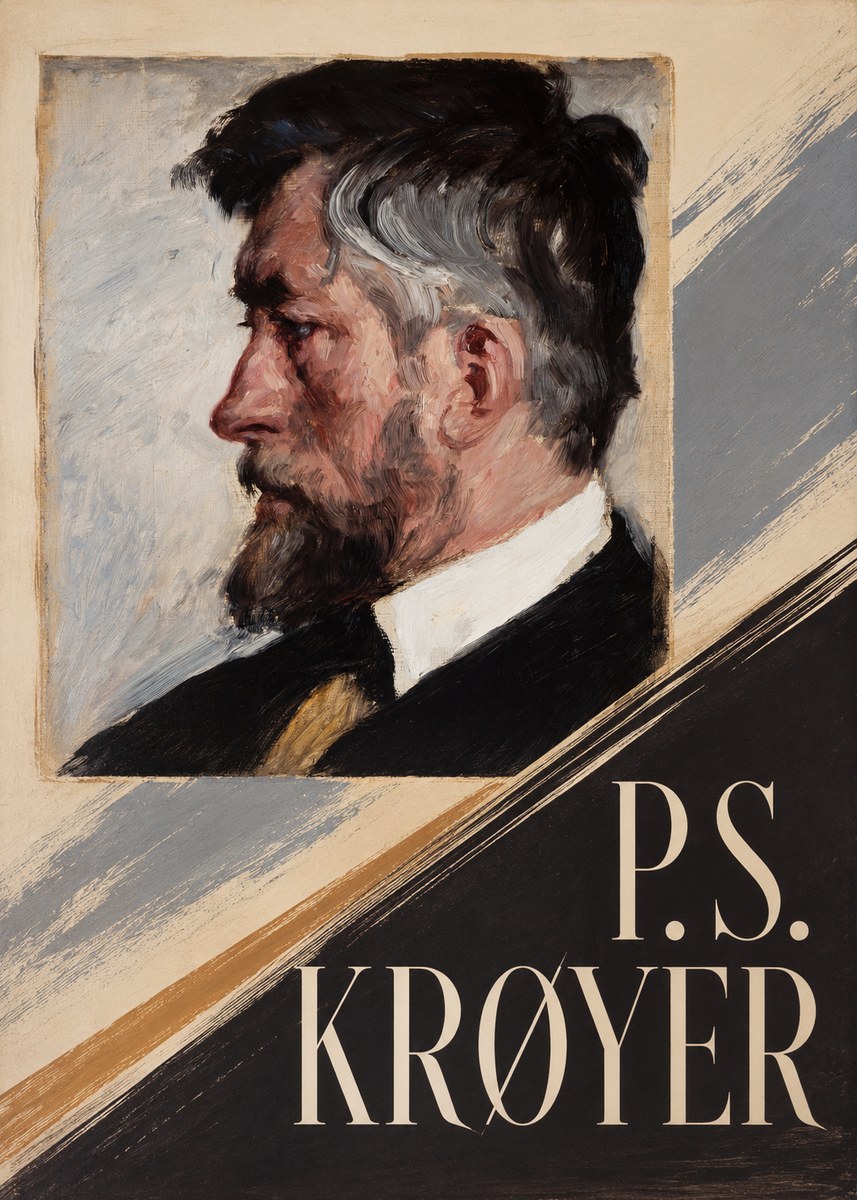 P.S. Krøyer Self-portrait IV No6 - Affiche