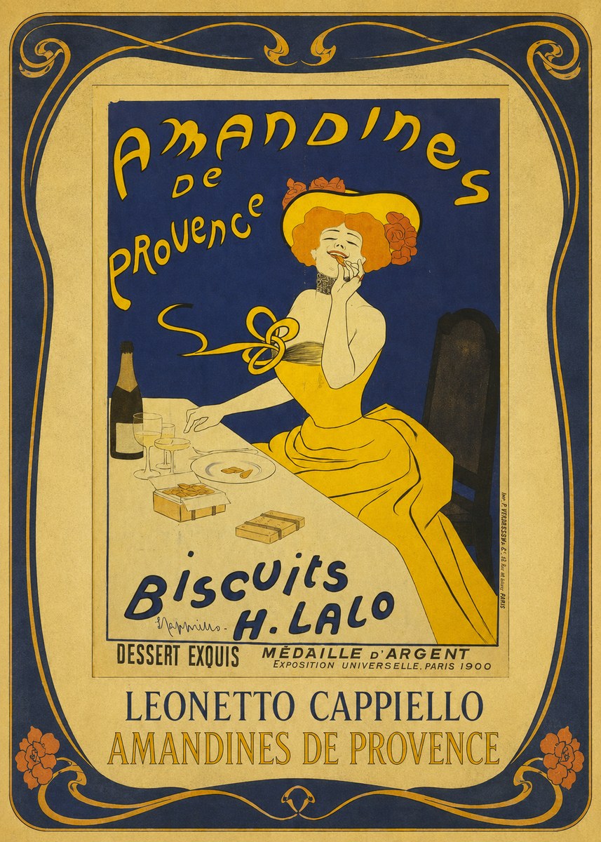 Leonetto Cappiello Amandines De Provence Biscuits H. Lalo III No1 - Affiche