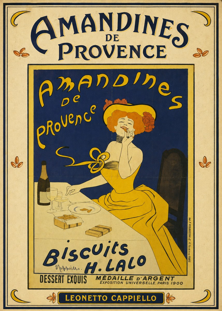 Leonetto Cappiello Amandines De Provence Biscuits H. Lalo III No3 - Affiche