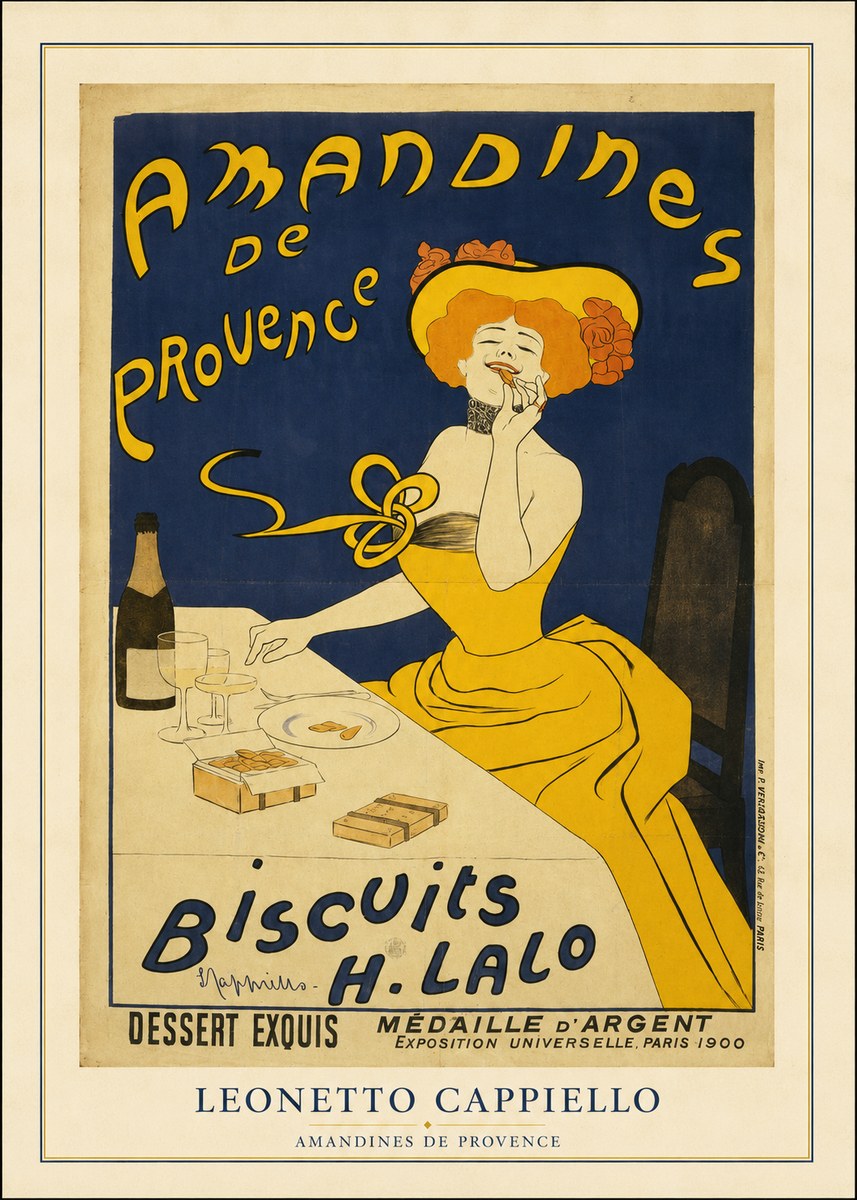 Leonetto Cappiello Amandines De Provence Biscuits H. Lalo III No4 - Affiche