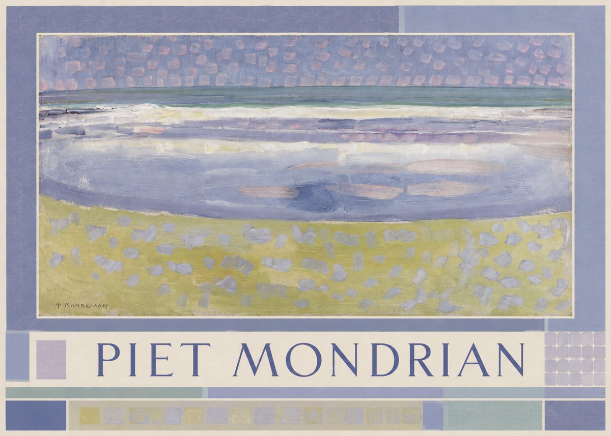 Piet Mondrian The Sea No1 - Affiche