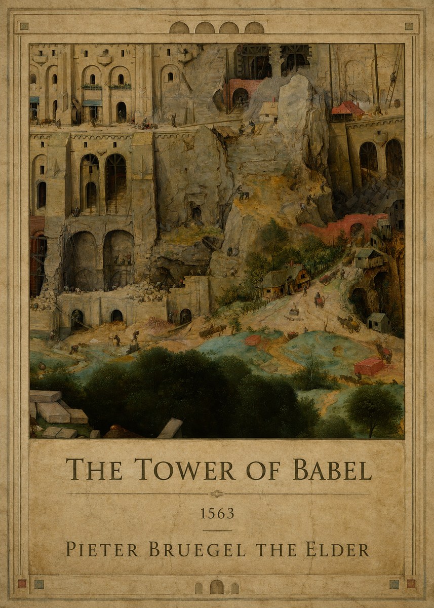 Pieter Bruegel The Tower of Babel XVII No1 - Affiche