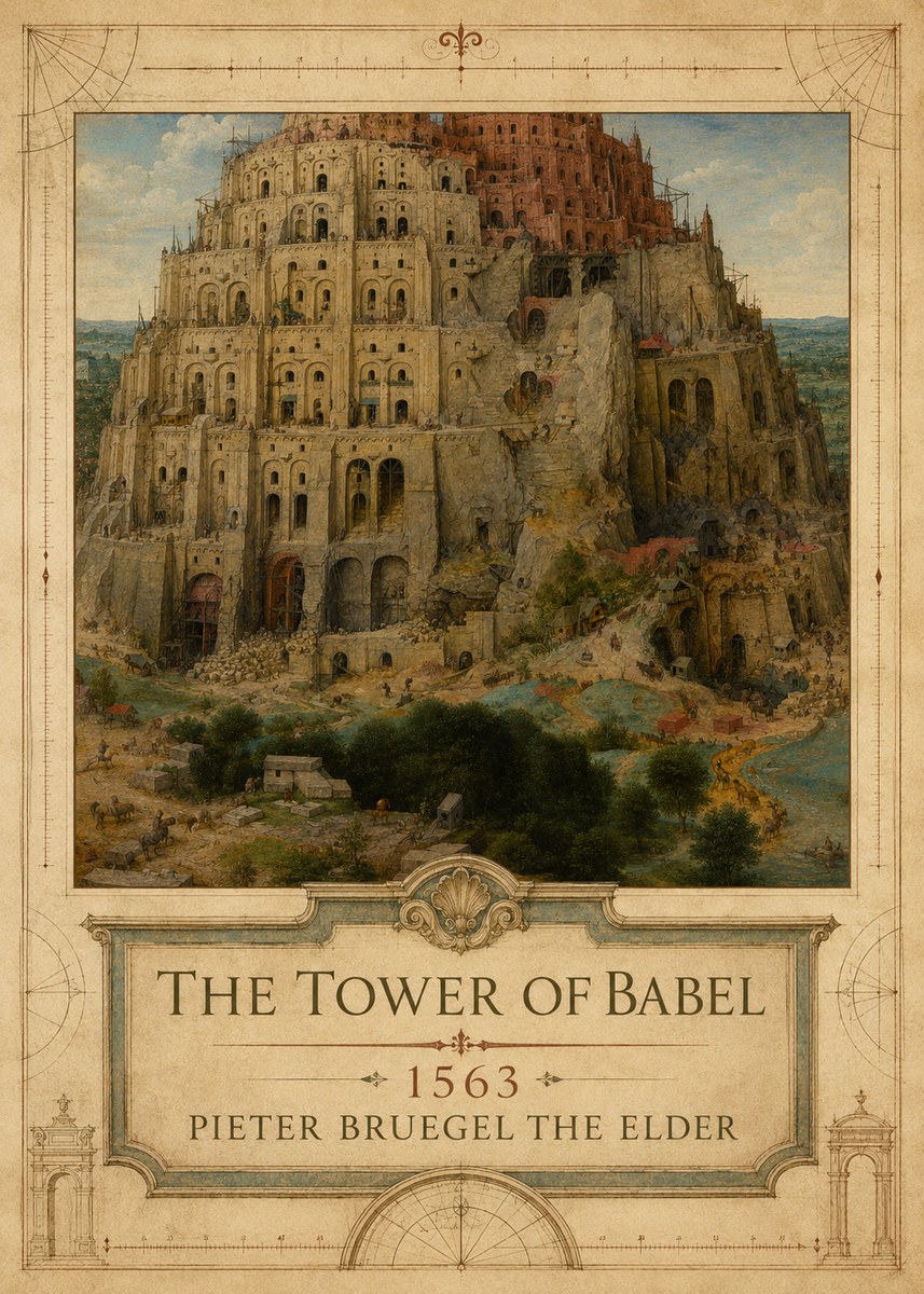 Pieter Bruegel The Tower of Babel XVII No3 - Affiche