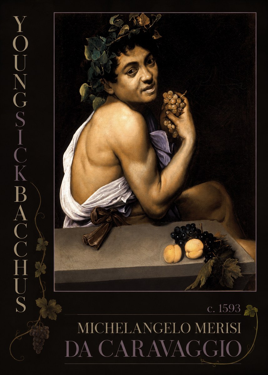 Michelangelo Merisi da Caravaggio Young Sick Bacchus No2 - Affiche