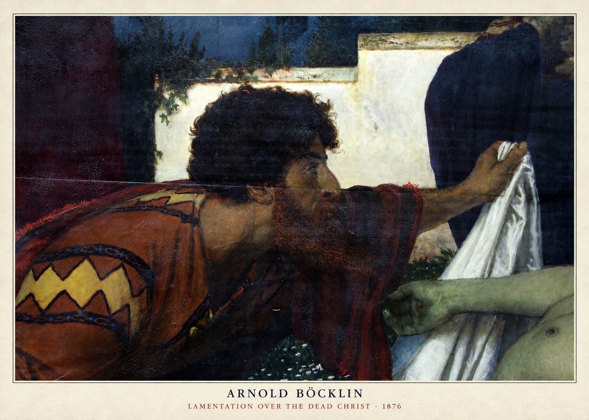 Arnold Böcklin Compianto Sul Cristo Morto No3 - Affiche