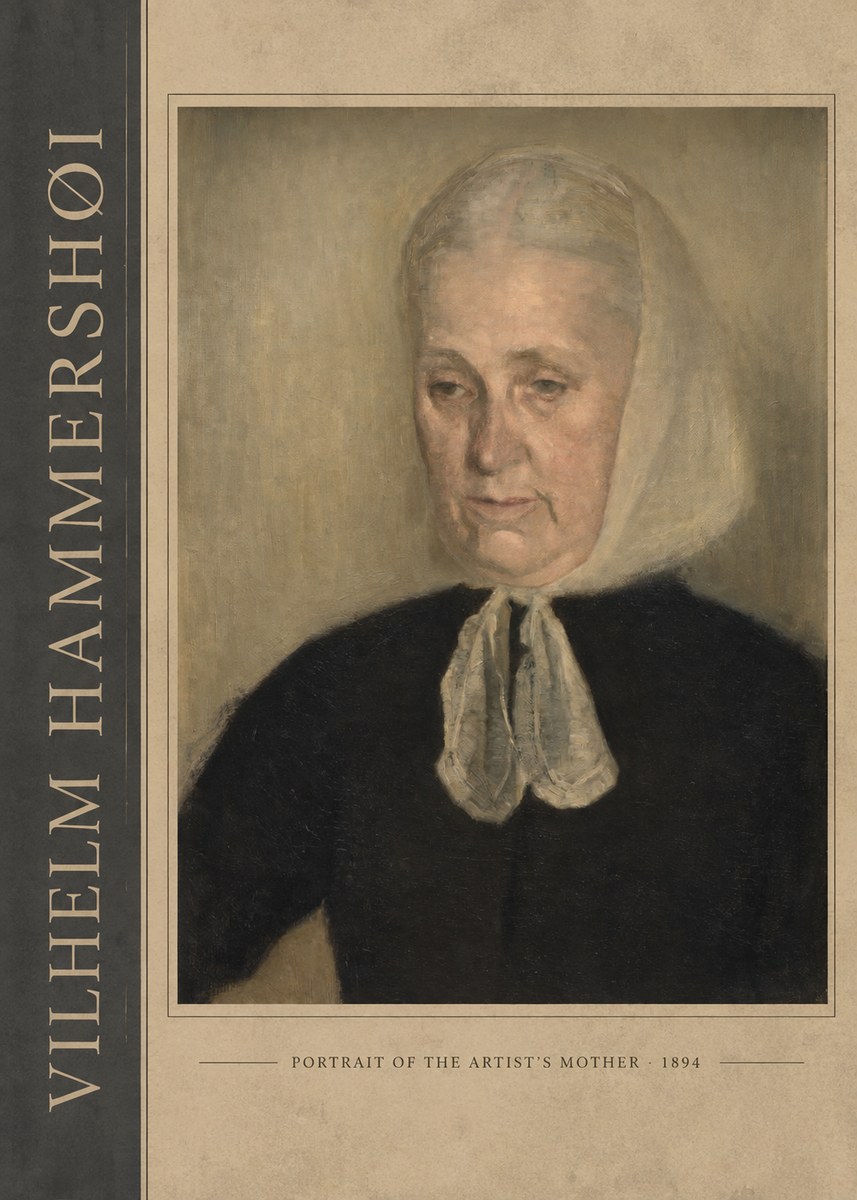 Vilhelm Hammershøi Portrait of the Artist's Mother · 1894 No2 - Affiche