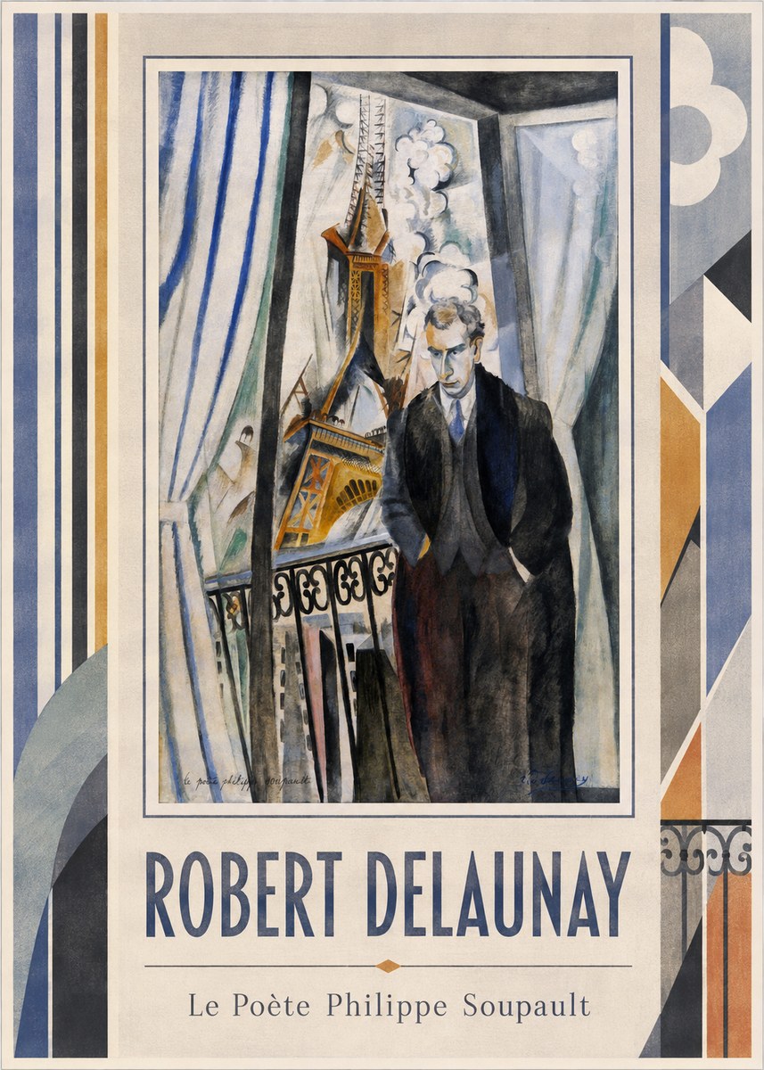 Robert Delaunay Le Poète Philippe Soupault No1 - Affiche