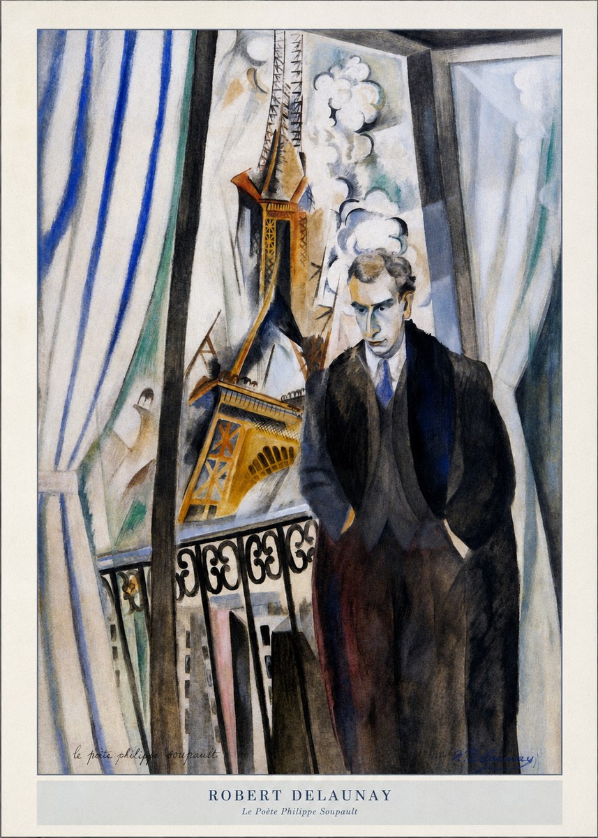 Robert Delaunay Le Poète Philippe Soupault No5 - Affiche