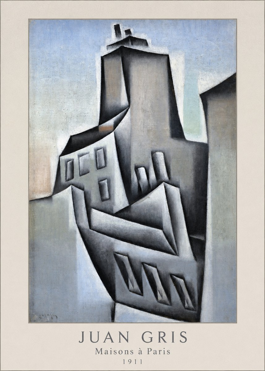 Juan Gris Maisons À Paris No4 - Affiche