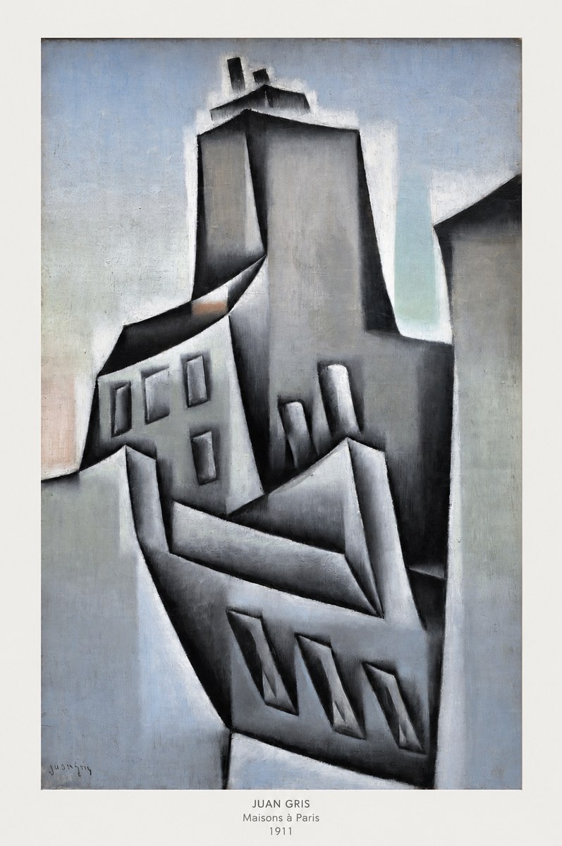 Juan Gris Maisons À Paris No6 - Affiche