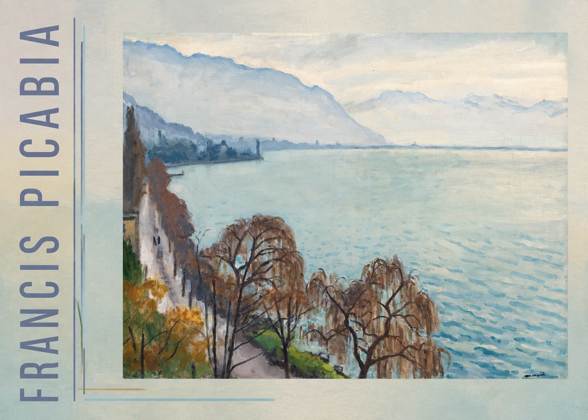 Francis Picabia Lac Léman No2 - Affiche