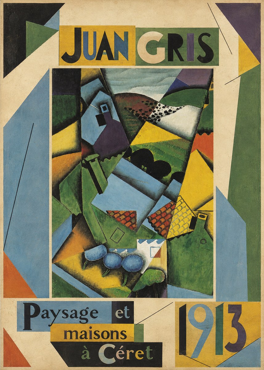 Juan Gris Paysage Et Maisons À Céret No3 - Affiche