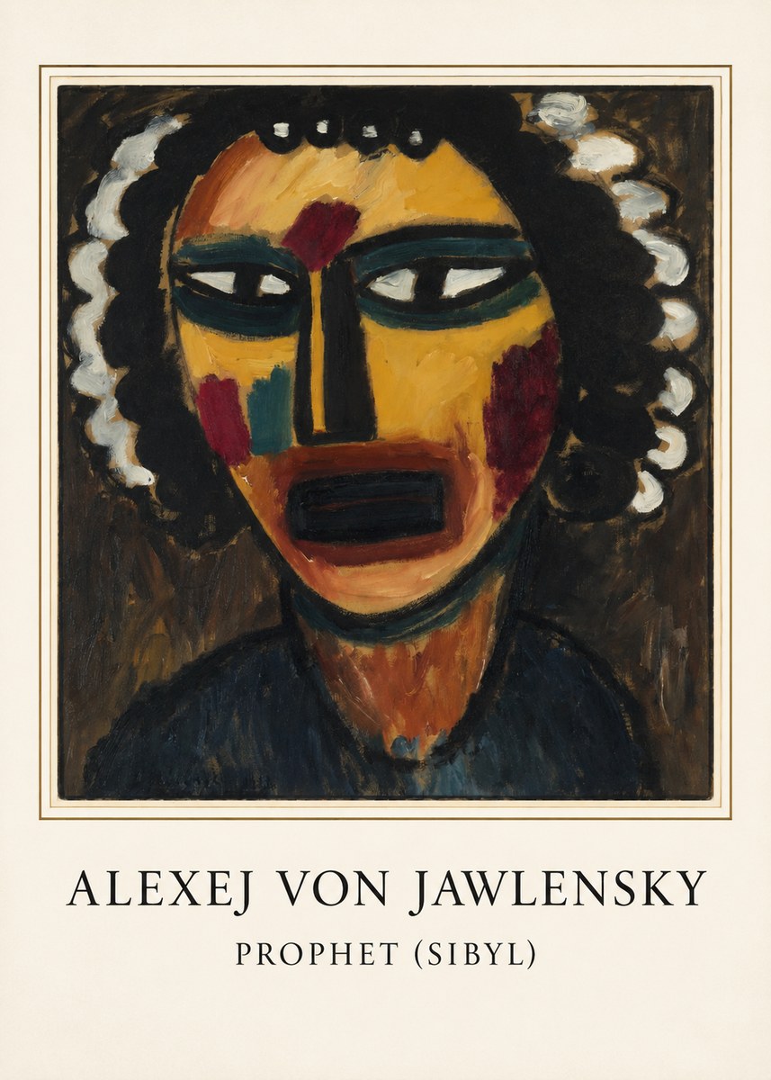 Alexej von Jawlensky Prophet (Sibil) No3 - Affiche