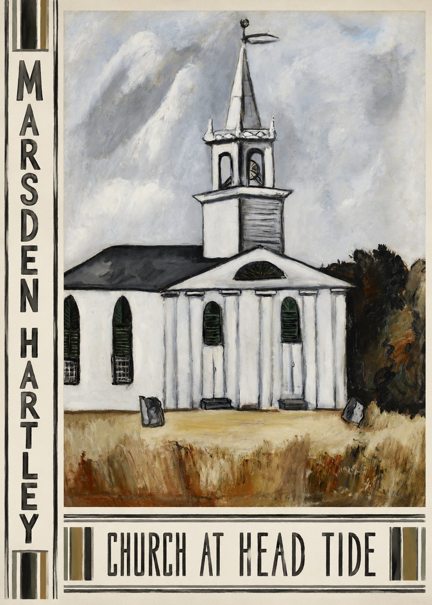 Marsden Hartley Church at Head Tide No3 - Affiche