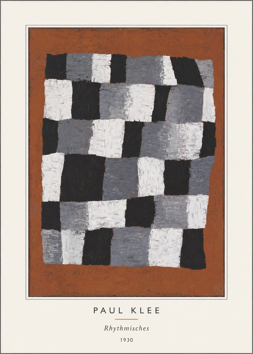 Paul Klee Rhythmisches No5 - Affiche