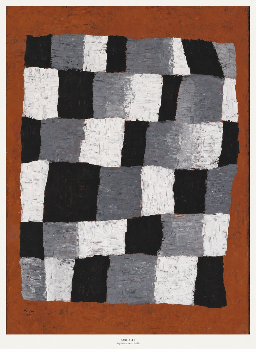 Paul Klee Rhythmisches No6 - Affiche