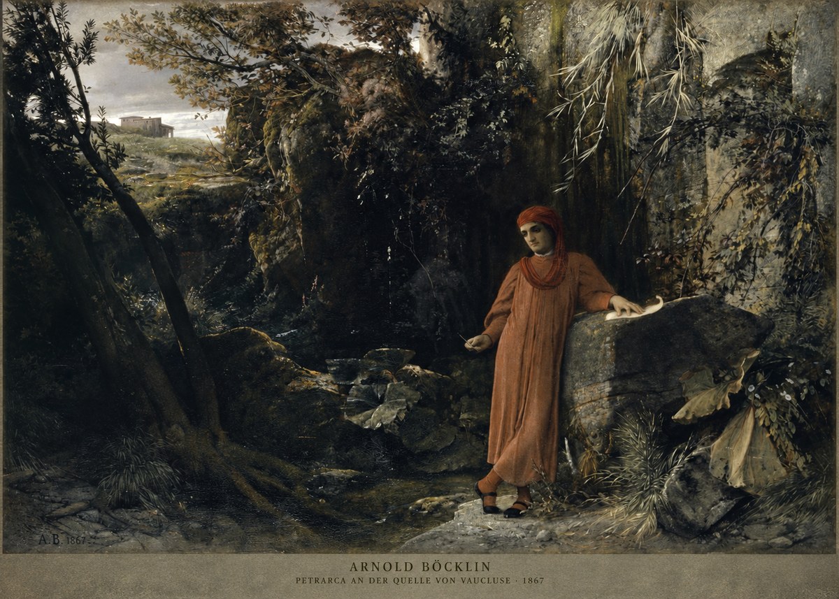 Arnold Böcklin Petrarca an Der Quelle Von Vaucluse No2 - Affiche