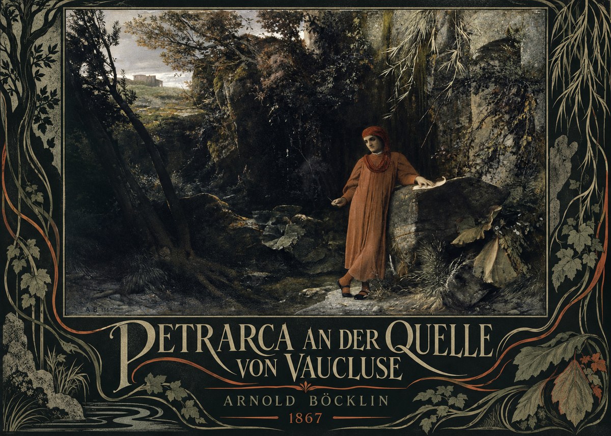 Arnold Böcklin Petrarca an Der Quelle Von Vaucluse No5 - Affiche