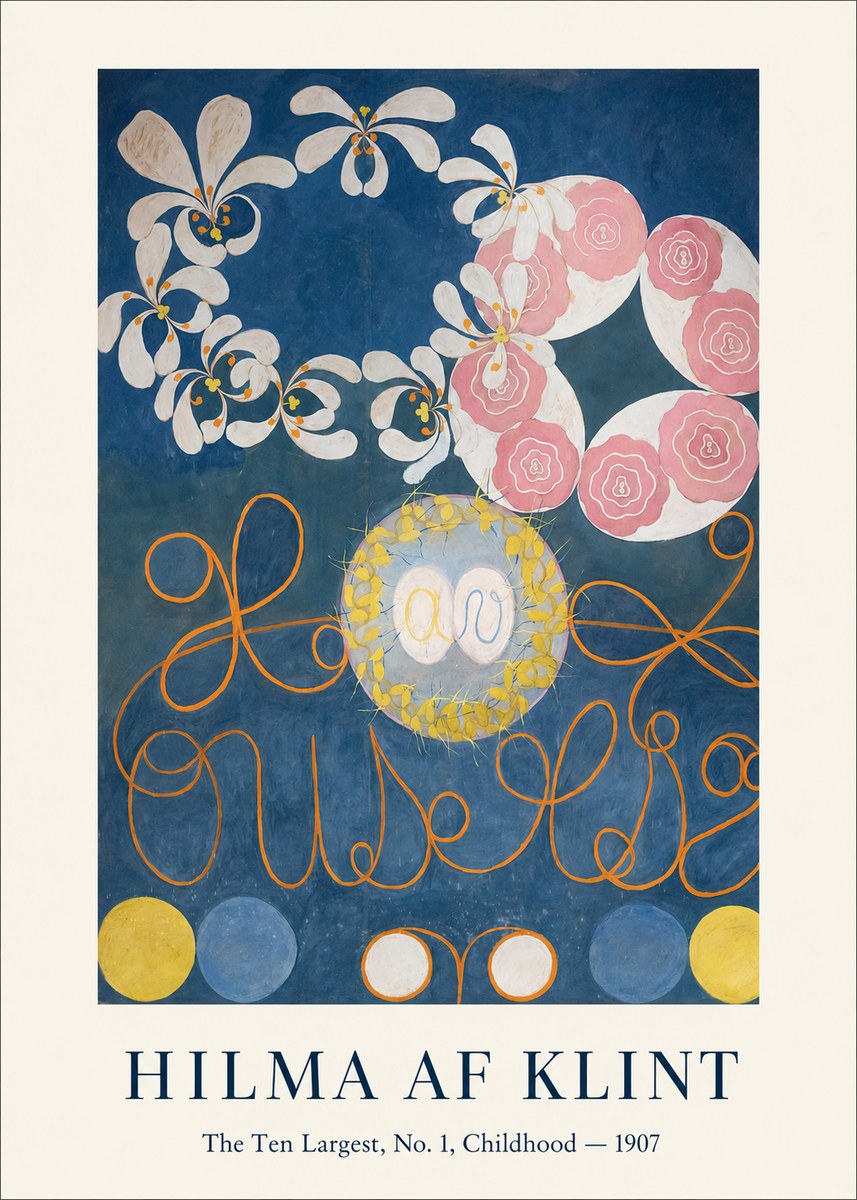 Hilma af Klint The Ten Largest, No. 1, Childhood I No1 - Affiche