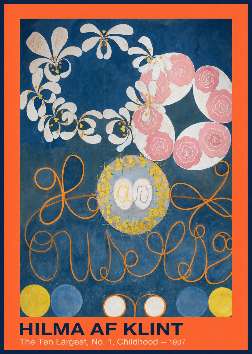 Hilma af Klint The Ten Largest, No. 1, Childhood I No2 - Affiche